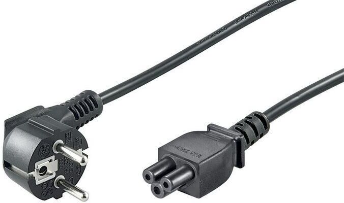 Microconnect Power Cord CEE 7/7 Schuko Angled to IEC C5 3m - Black