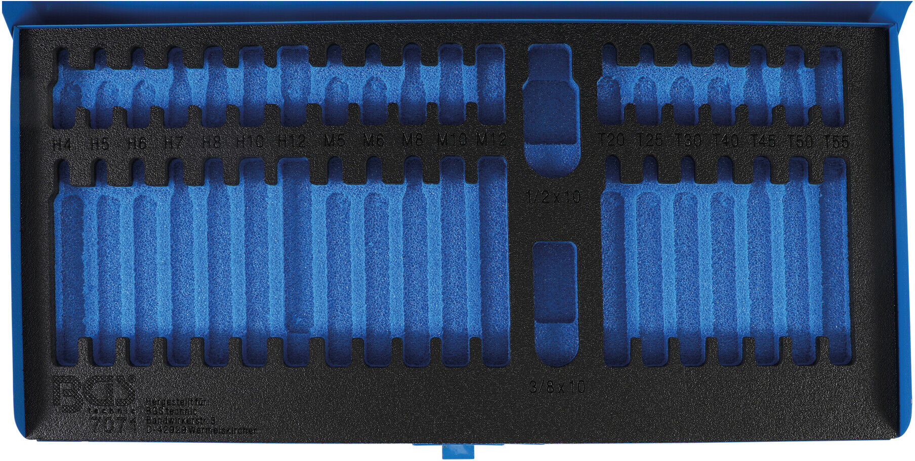 BGS Metall-Leerkassette für Art. 7071 7071-LEER ; BGS technic)