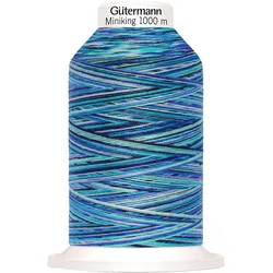 Gütermann Nähgarn Miniking Multicolor, No. 120, 1000 m, Garn + Wolle, Mehrfarbig