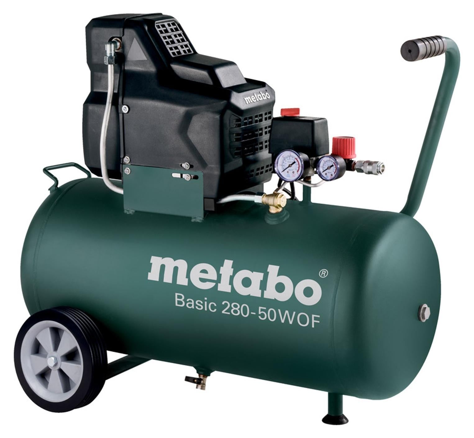 Metabo BASIC 280-50 W Compressor, 280 liter per minuut, 8 bar, 1700 watt