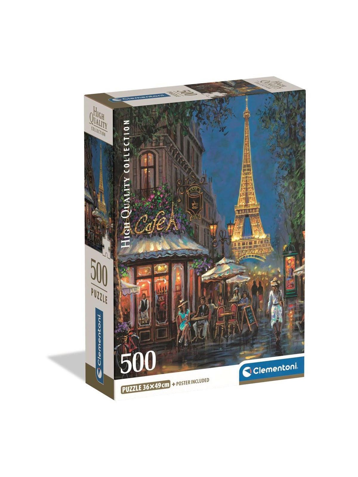 Clementoni Puzzle HQC Night at The Eiffel Café, 500 Teile
