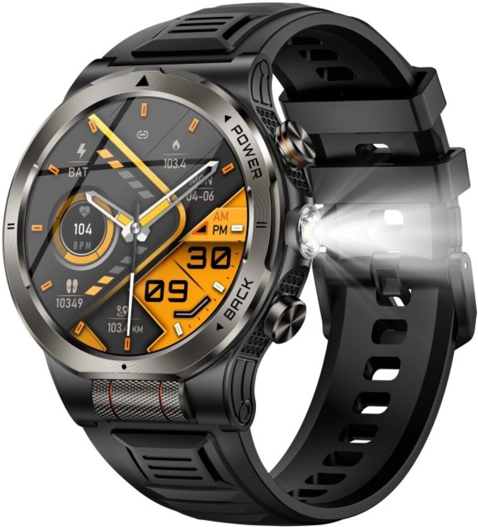 INF Smartwatch mit 1.43inch AMOLED-Display, Bluetooth 5.4 Anruf-Funktion, 1100mah Akku, IPX8-3atm 30m wasserdicht