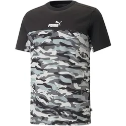 PUMA Essentials Block Camouflage T-Shirt Herren 01 - PUMA black S