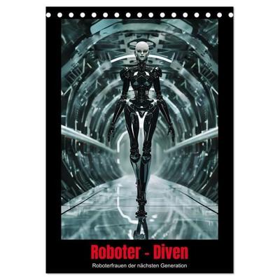 Roboter - Diven (Tischkalender 2027 DIN A5 hoch), CALVENDO Monatskalender