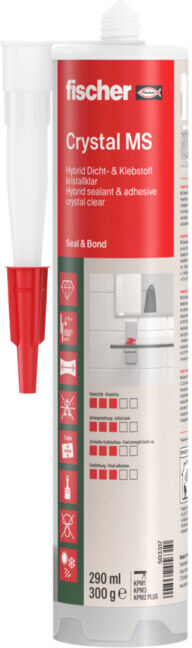 fischer fix it Multi adhesive/sealant KD-290 glaskl (503317)