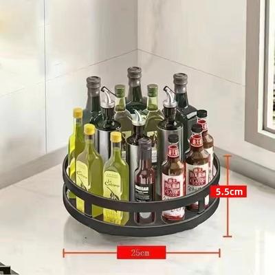 Perfect Picks Market Rotating Storage Organizer Lazy Susan Kitchen Countertop Organizer For Spices Cosmetics single Layer