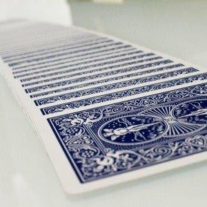 Set van 12 klassieke Rider Back speelkaarten in het blauw, pokerformaat