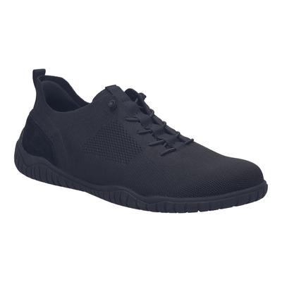 Slip-On Sneaker JOSEF SEIBEL "Wallace 05", Herren, Gr. 43, Textil, schwarz, Textil, Veloursleder, unifarben, Schuhe, Slipper, Komfortschuh mit elastischen Schnürsenkeln, G-Weite