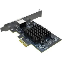 Akasa 10 Gigabit PCIe network card (Mini PCI Express), Netzwerkkarte, Schwarz