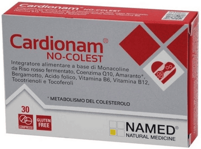 Named Cardionam No Colest Integratore per il Colesterolo 30 compresse