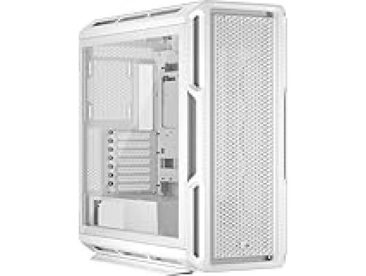 Corsair 5000T Boîtier PC ATX de Taille Moyenne – Panneaux Amovibles de Circulation d'air à l'avant et sur Le Toit, Intérieur Spacieux, ASUS BTF, MSI Project Zero, Gigabyte Project Stealth – Blanc