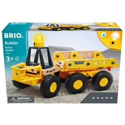 BRIO Builder - Volvo Muldenkipper - Starkes Baufahrzeug mit kippbarer Ladefläche, Knicklenkung und Lichtmodul