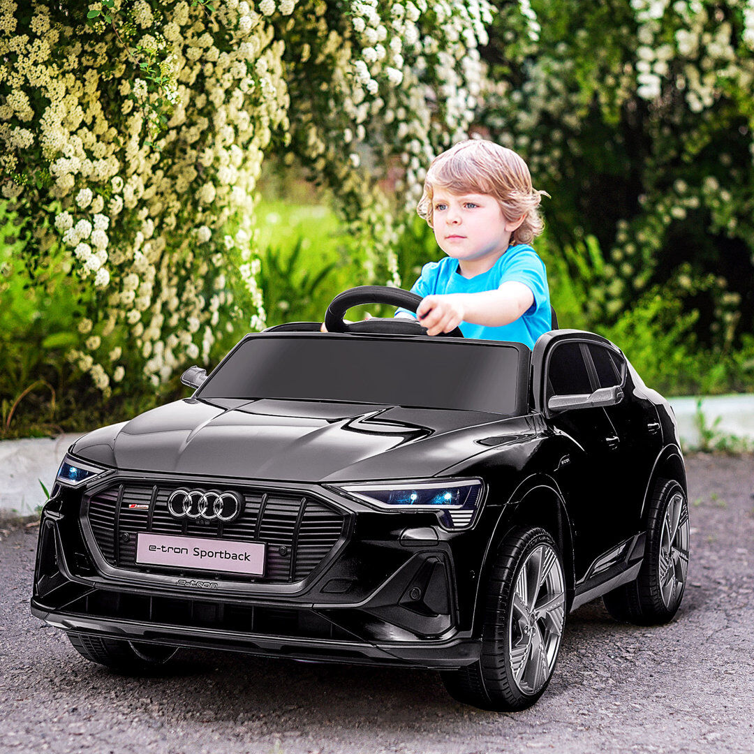 Zoomie Kids Kul Zoomie Audi E-tron Licensed 12V Kids Electric Ride on for 3-5 Years Black 1