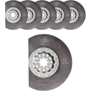 Fein Multifunktionswerkzeug-Zubehör HSS-Sägeblatt, 63502106230, 85 mm Ø, Segmentsägeblatt, Starlock, 5 Stück