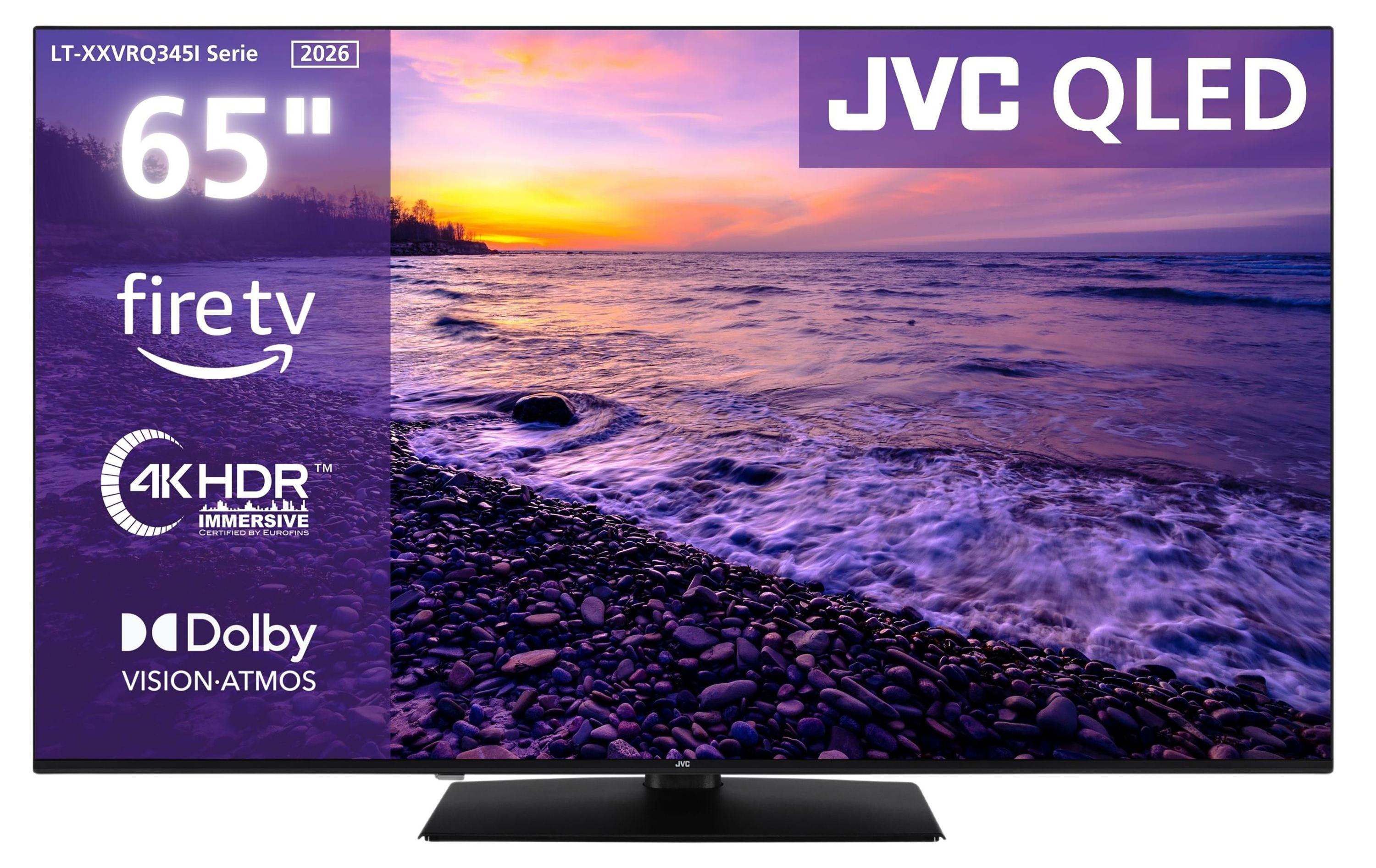 JVC LT-65VRQ345I QLED Fernseher 65 Zoll Fire TV 4K UHD Smart TV HDR Dolby Vision Atmos Alexa (2026)