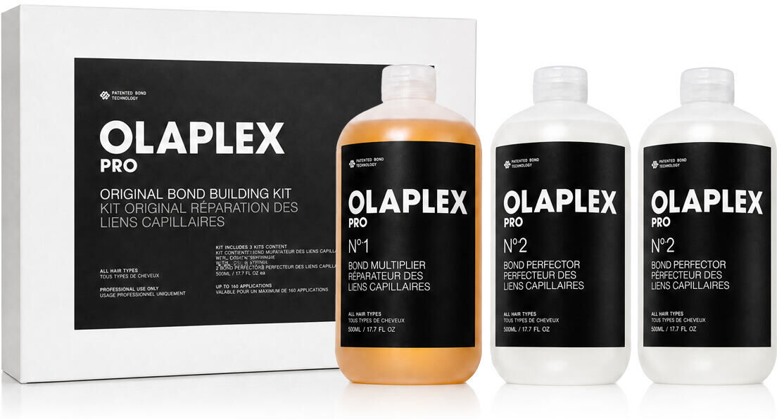 Olaplex Salon Kit No.1 Bond Multiplier 525 ml + No.2 Bond Perfector 2 x 525 ml + Dosing Dispensor variant New Cover