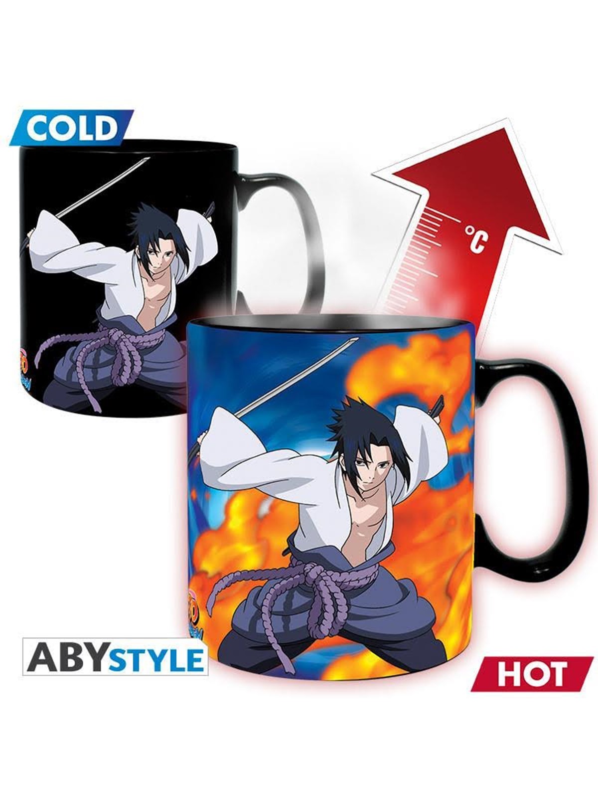 ABYstyle - Naruto Shippuden - Naruto & Sasuke (460ML) - Becher