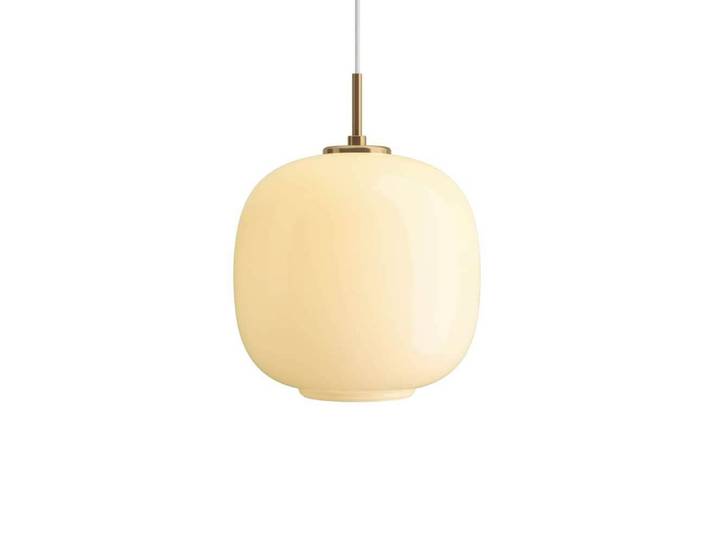 VL45 Radiohus Hängelampe, Ø 25 cm, gelb - Louis Poulsen - Wohnzimmer - Glas
