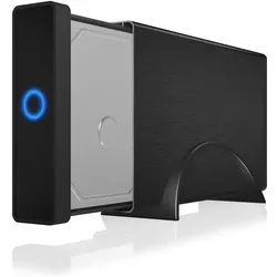 Icy Box Externes Gehäuse für 1x HDD, IB-377U3 (3.5"), Festplattengehäuse, Schwarz