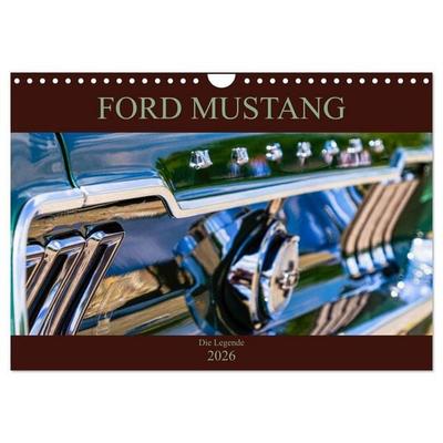 Ford Mustang - Die Legende (Wandkalender 2026 DIN A4 quer), CALVENDO Monatskalender