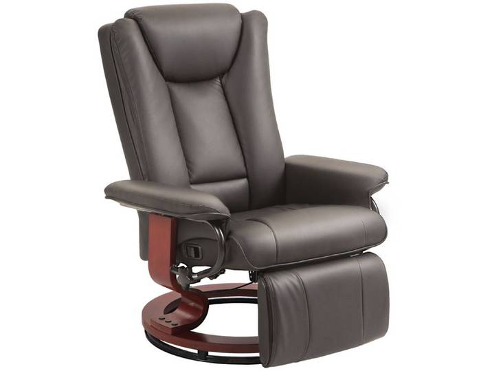 relax fauteuil TV avec fonction inclinable fauteuil inclinable pivotant fauteuil TV avec dossier réglable jusqu'à 150 kg cuir synt
