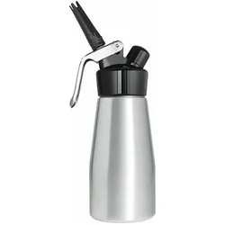 ISI Desert Whip Flasche edelstahl Gebürstet-Kopf SCHWARZ 0,5 Liter, Rahmbläser, Schwarz