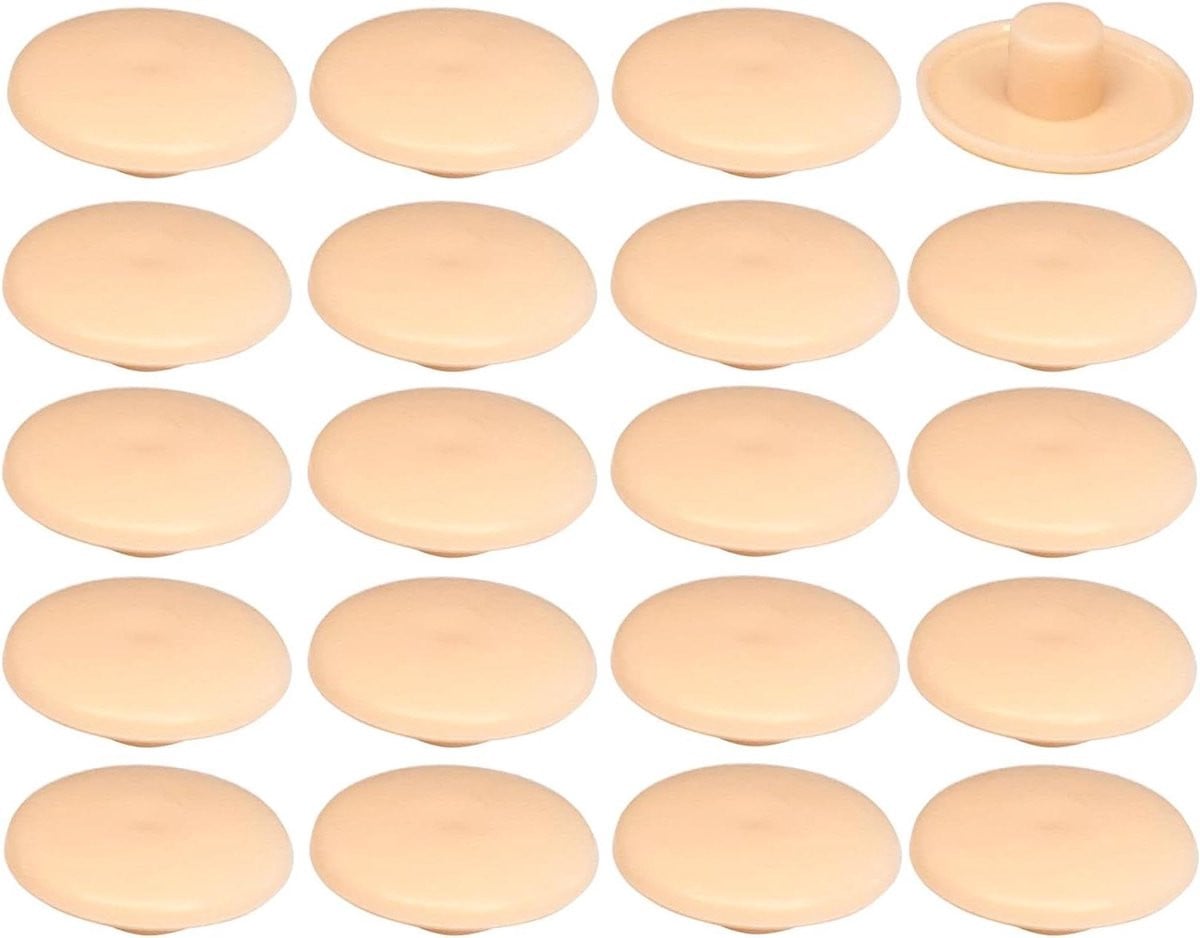20 stuks Schroefdoppen Beige voor het afwerken van meubels