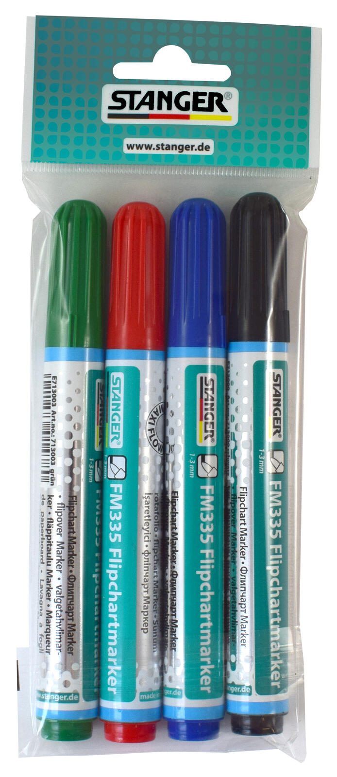 STANGER Flipchart-Marker FM335, farbsortiert 1.0 - 3.0 mm 713004