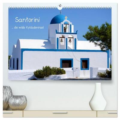 Santorini (hochwertiger Premium Wandkalender 2026 DIN A2 quer), Kunstdruck in Hochglanz