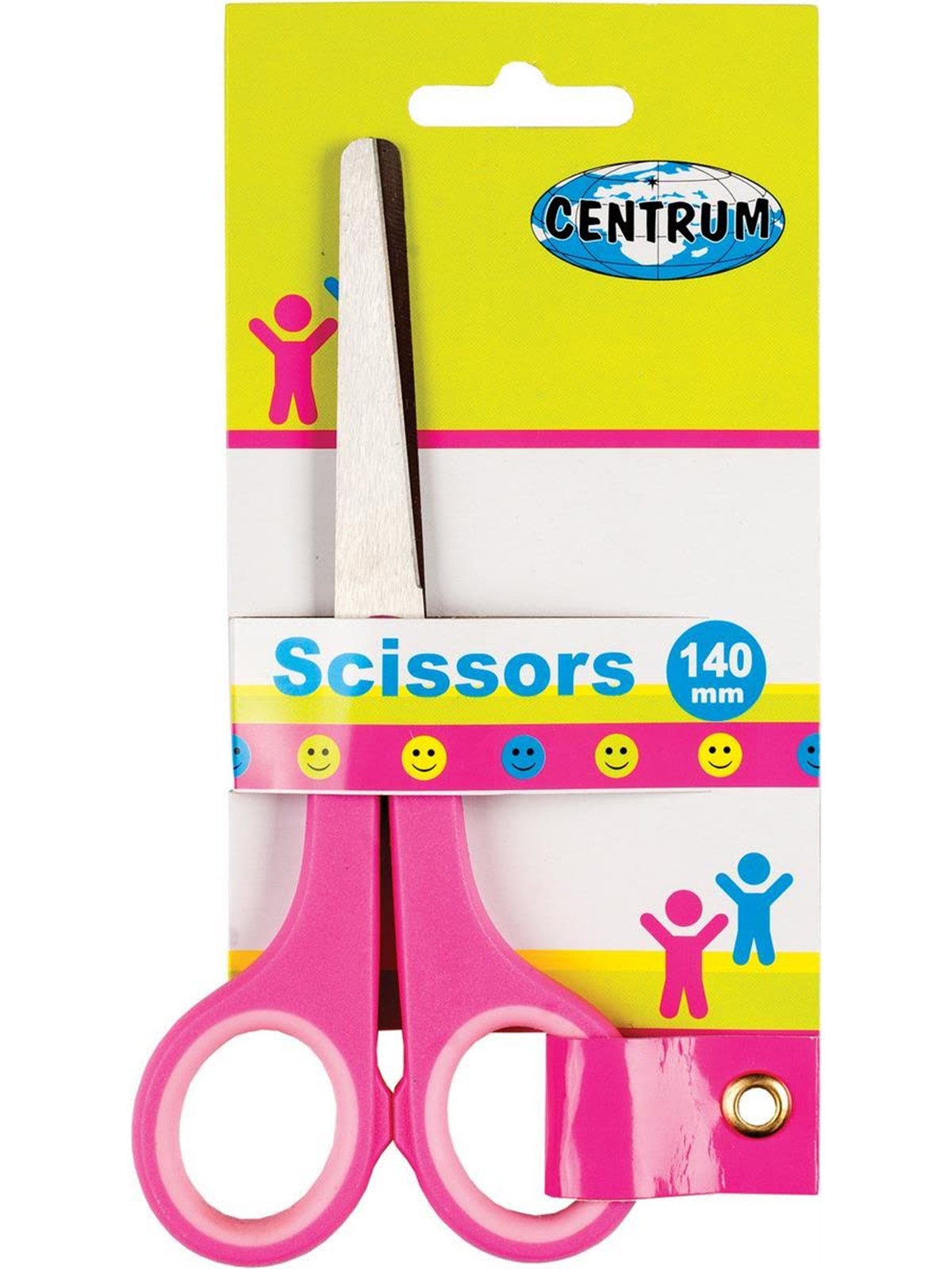 CENTRUM Scissors 140mm. Ass. colors. On blister card