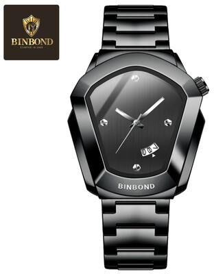 Uplift Essentials Motorcycle Concept Business Watch Large Fashion Quartz Timepiece black