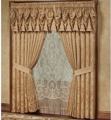 Touch of Class Monaco Tuck Valance Gold 90 x 20, 90 x 20, Gold