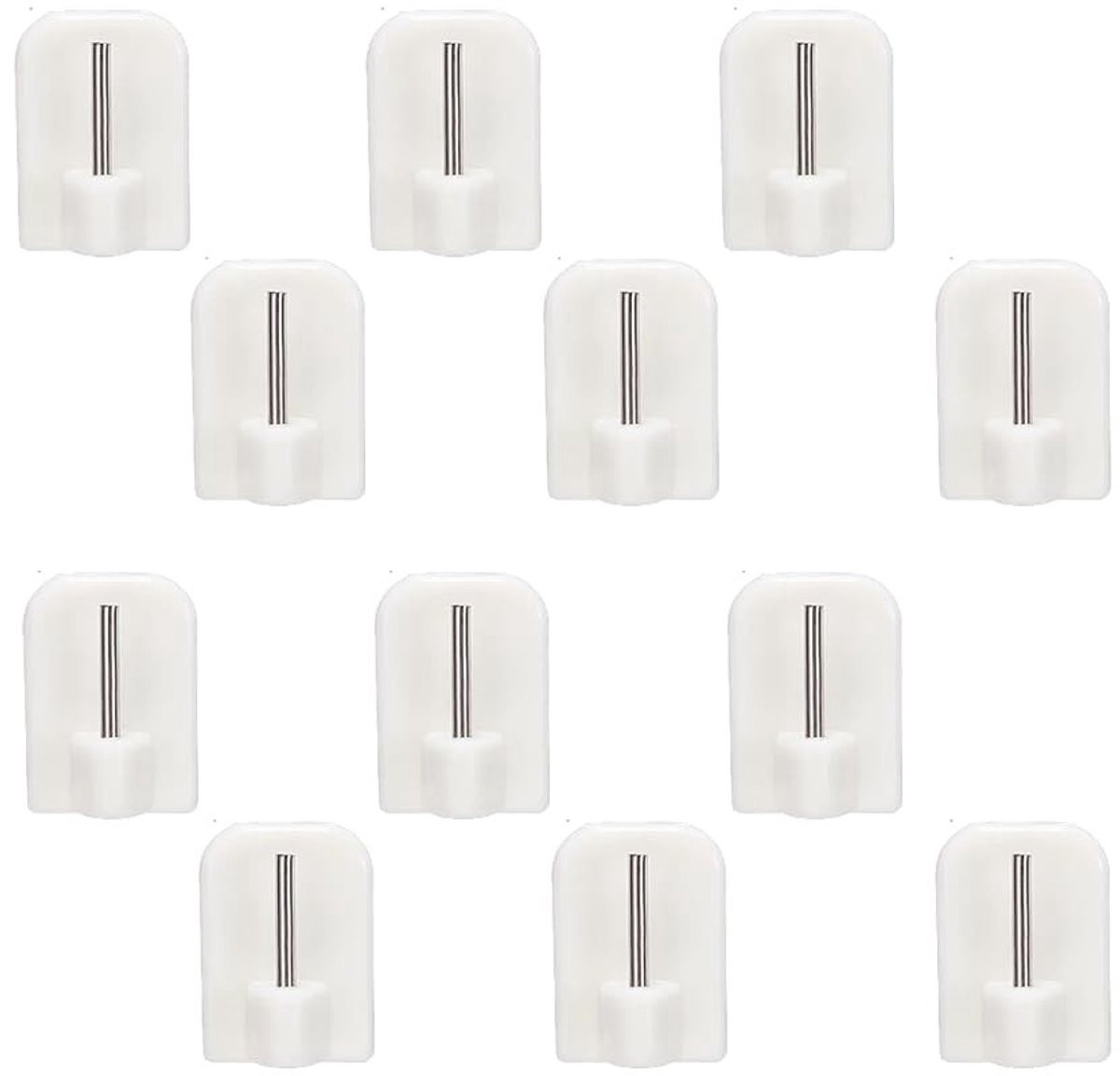 Solidchoice - Set van 12 zelfklevende gordijnhaken