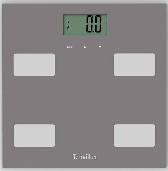 Terraillon Control Fit elektronische personenweegschaal, grijs, max. 160 kg