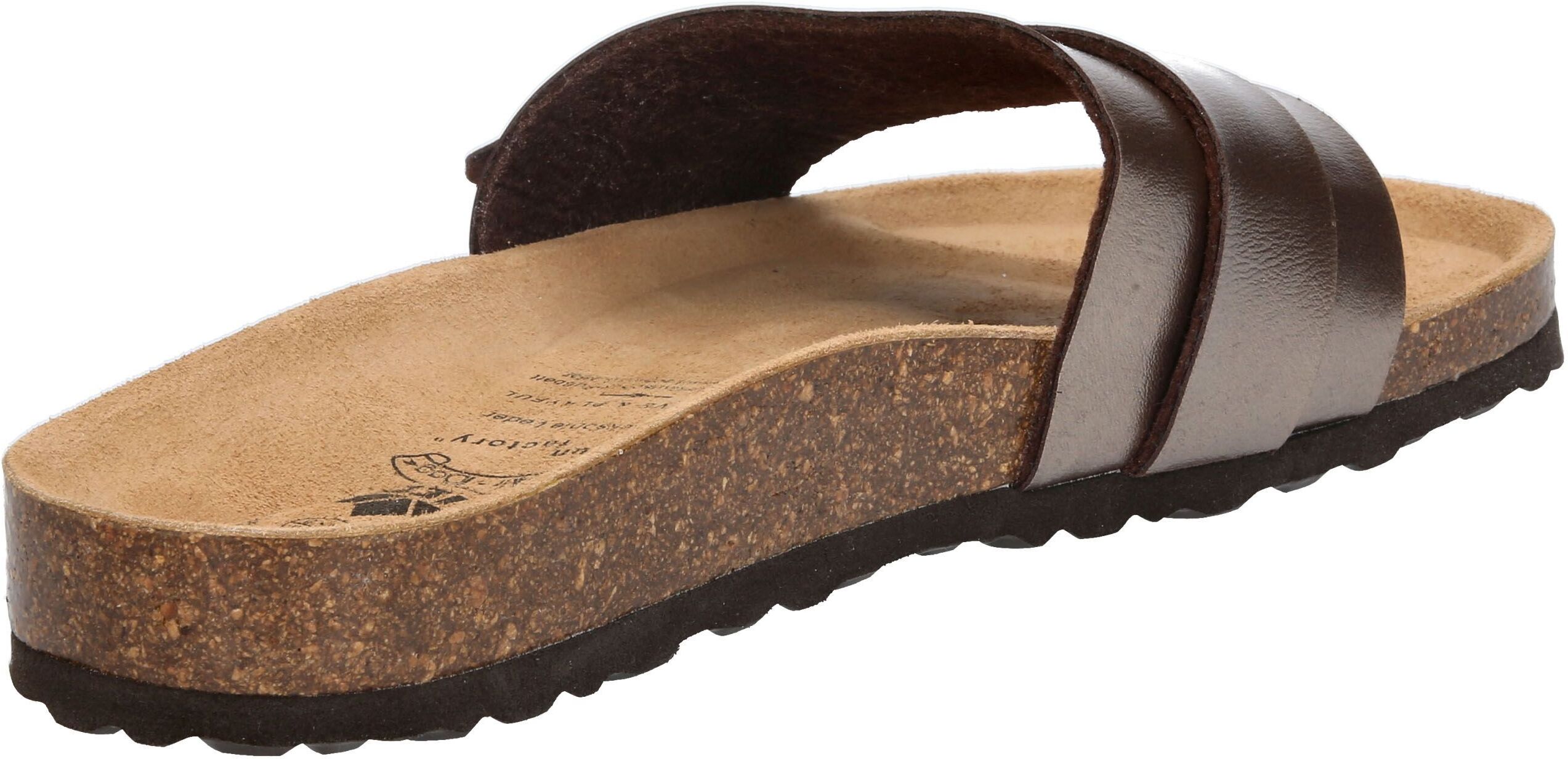 Pantolette LICO "Pantolette Bioline Solveig", Damen, Gr. 37, braun, Synthetik, Schuhe Pantolette braun 37