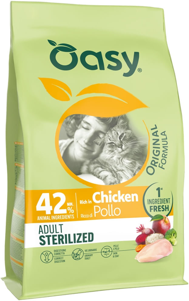 Oasy Cat Adult Sterilized Original Formula Pollo 6KG