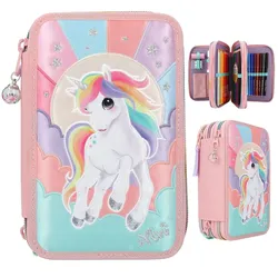Depesche Ylvi & the Minimoomis 3-Fach Federtasche RAINBOW