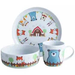 Van Well Kinderset 3-tlg. FUCHS & FREUNDE - B/H/T ca. 10.00x25.50x22.20