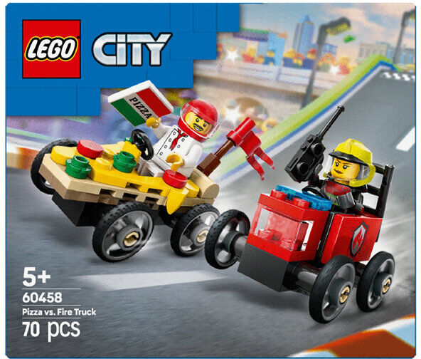 Lego CORRIDA PIZZA BOMBEIRO 60458