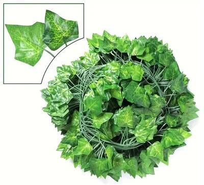 Uplift Treasures Artificial Ivy Leaf Garland Hanging Vine Decor For Events Or Party sweet Potato 100m (50 String)