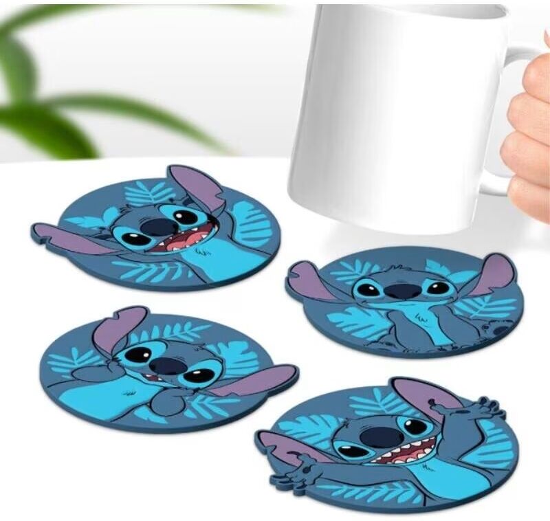 Paladone Pack De 4 Posavasos Disney Stitch Talla Única Unisex