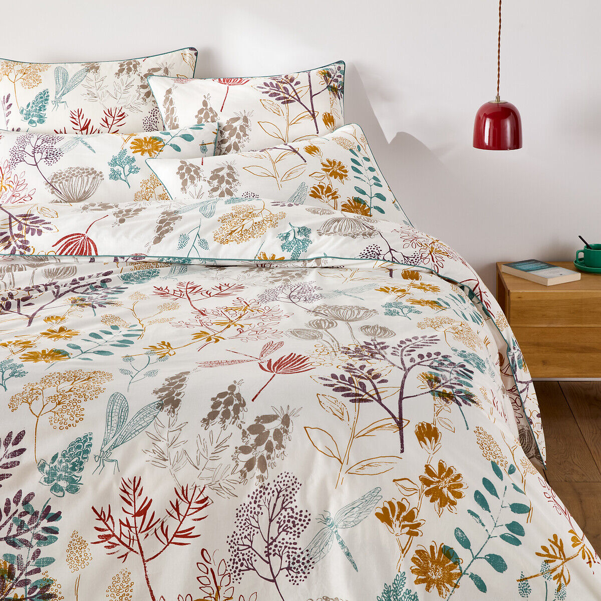 LA REDOUTE INTERIEURS Housse de couette percale de coton, Botanique