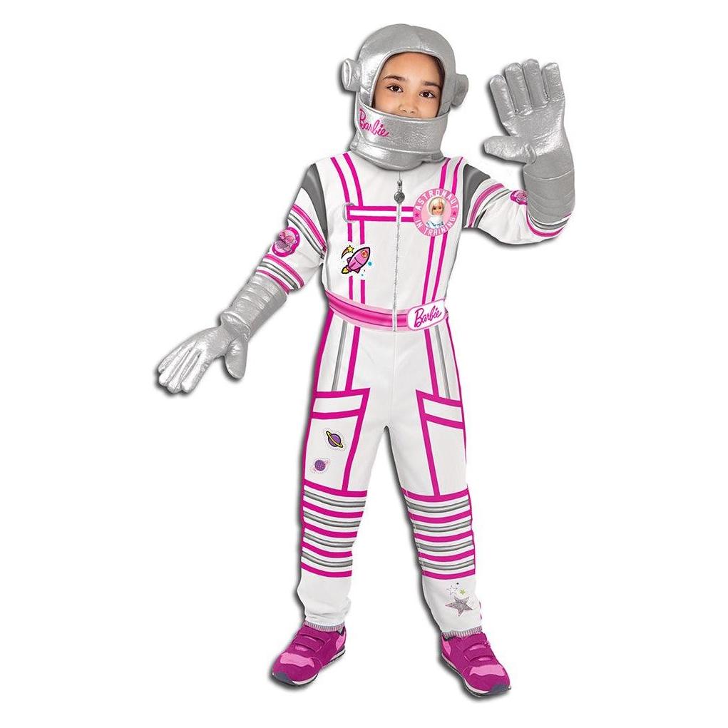 Ciao Barbie Astronaut Kostüm (Anzug, Handschuhe und Kopfbedeckung) - 4-5 Jahre (One Size) (11559.4-5)