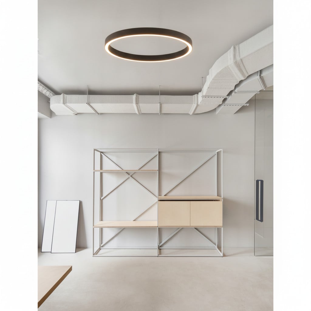 Lyora Design plafondlamp Sting zwart ronde LED-lamp met diameter: 100 cm
