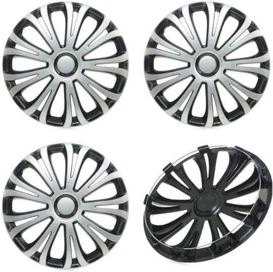 ARGO 15 AVERA SILVER&amp;BLACK Wheel covers