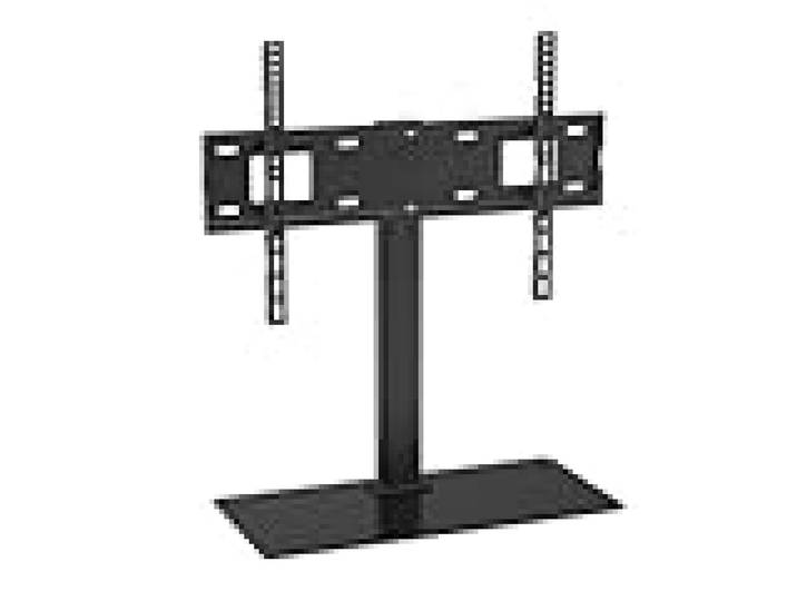 CGV SU-P75XL Support sur Pied Universel Pivotant pour TV de 32 à 75'' (Soit 80 à 190 cm) LCD/LED/Plasma Hauteur Réglable sur 3 Niveaux avec Base en Verre Trempé - Max. 45kg Max VESA 600x400 mm