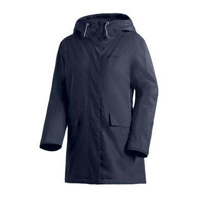 Winterjacke MAIER SPORTS "Lisbon Coat", Damen, Gr. 52, blau (dunkelblau), 100% Polyester, Jacken Winterjacke, Damen Wintermantel, wattierte Regenjacke, wasserdicht + atmungsaktiv