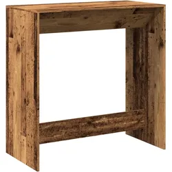 Décoshop26 - Rechteckiger Bartisch im Industriestil – Holzoptik gealtert – 102 × 50 × 103,5 cm DEC036504