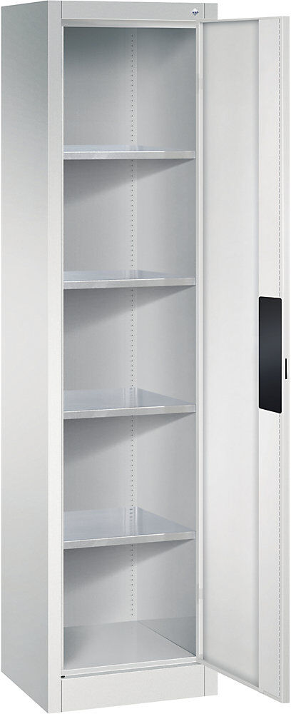 Werkstatt-Schwerlastschrank, Breite 502 mm, Tiefe 400 mm, Tür lichtgrau C+P