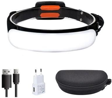 Uplifted Finds 5000mAh Panoramic 220 Wide Beam Rechargeable LED Headlamp 5000mah 2a